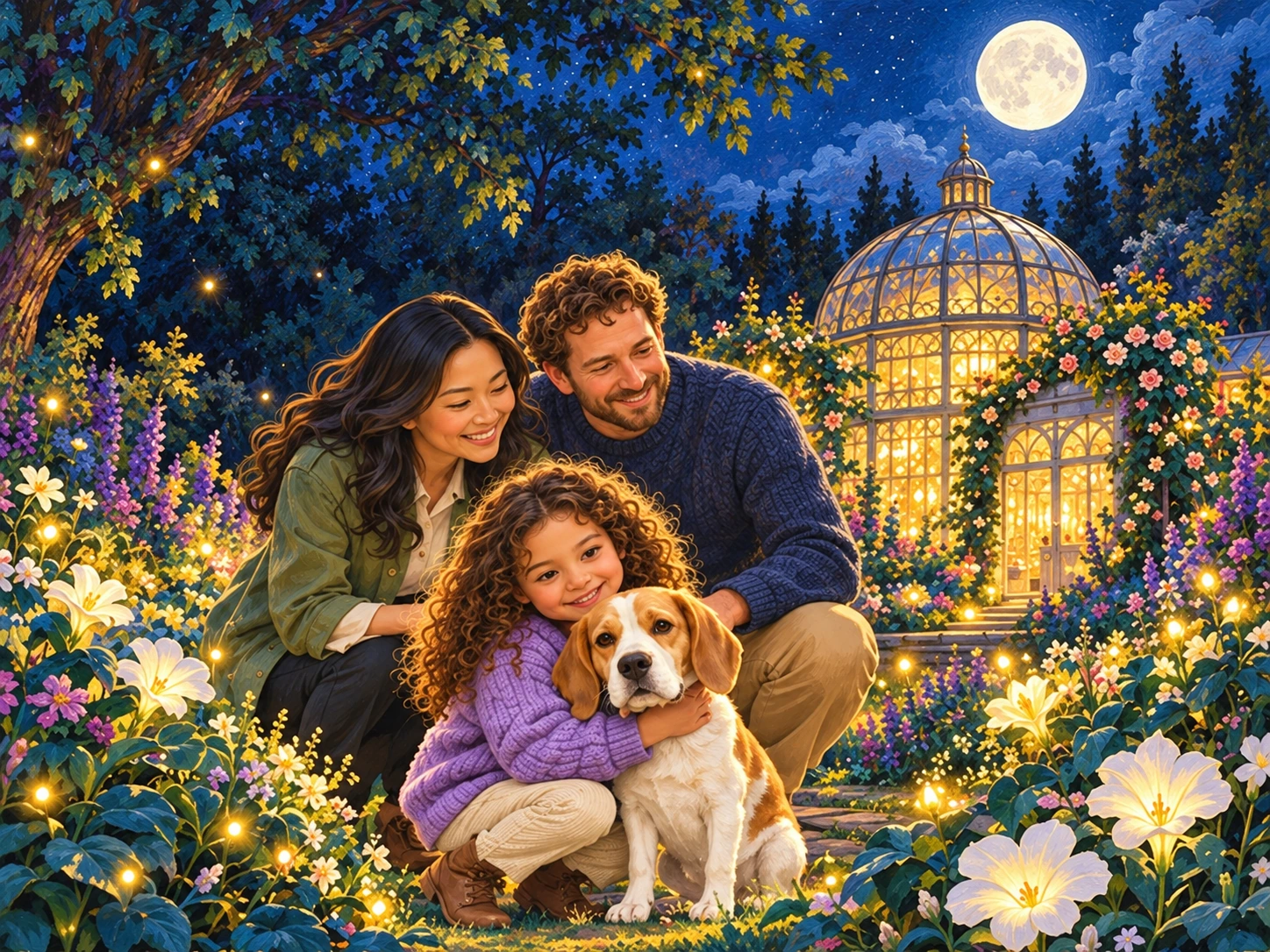 The Moon Garden, an example personalised cover